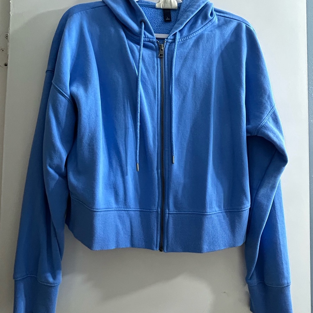 Universal Thread Women's Bright Blue Zip-Up Hoodie